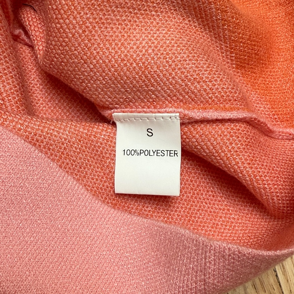 Maxi Dress Bodycon- Pink and Orange - Picture 4 of 4
